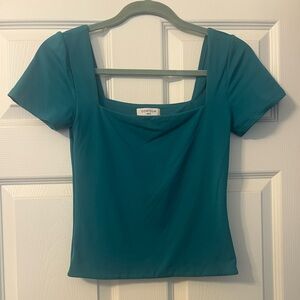 Aritzia Contour Teal top